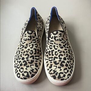 Rothy's animal print Camo slip on sneakers